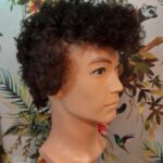 Curly Brown Middle Part